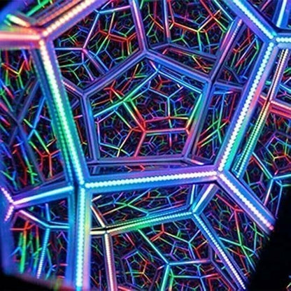 (🎁202New Year Hot Sale🎁 49% Off🎁)Infinite Dodecahedron Color Art Light